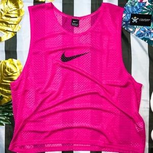 Hot pink Nike  Mesh Tank Top